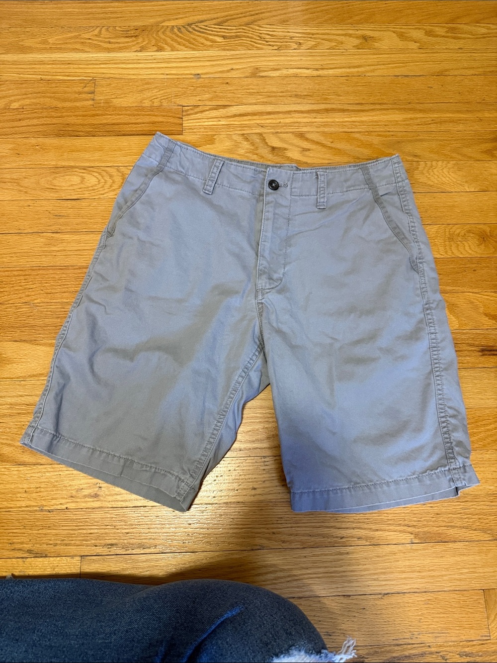 Old Navy Light Gray Flat-Front Men's Shorts